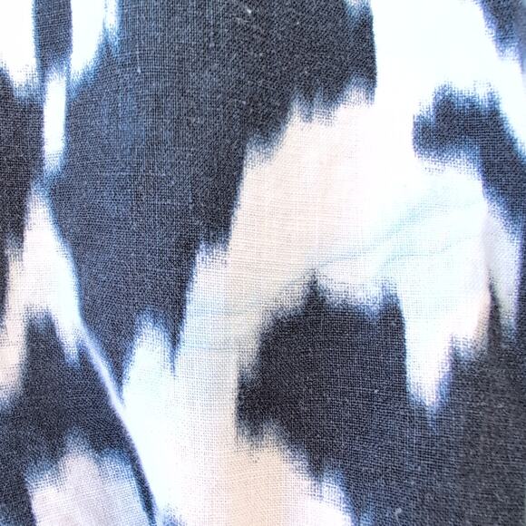 Jones New York 100% Linen Ikat Coastal Beachy Boho Tunic Women's Large - Picture 6 of 10